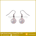 AAA CZ Stone Crystal Paved Hook Shamballa Earring Studs